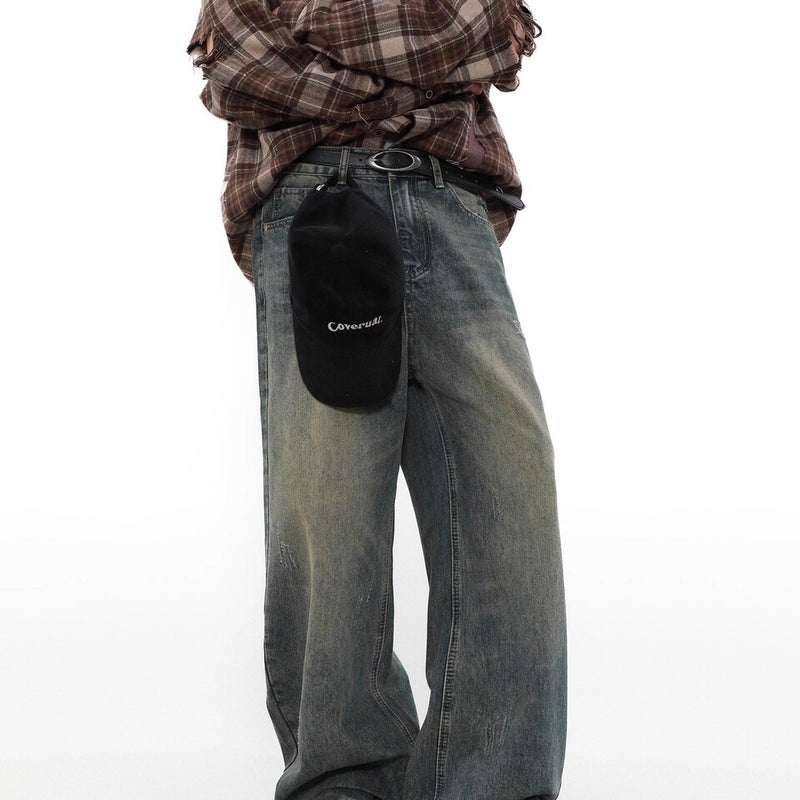 Unisex Classic Denim Jeans Loose Fit Daily Outdoor Wear - Image 4
