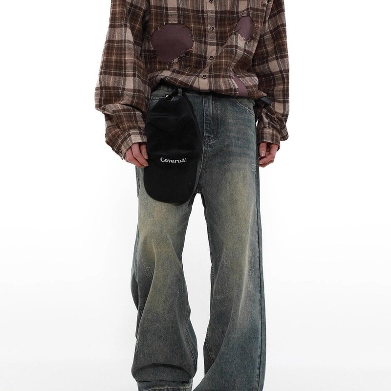 Unisex Classic Denim Jeans Loose Fit Daily Outdoor Wear - Image 5