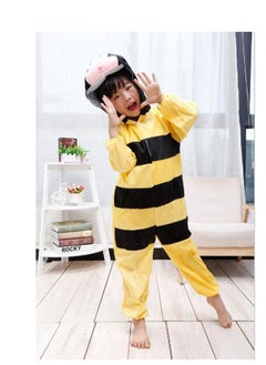 Brain Giggles Brain Giggles Bee Animal Plush Costume Design Carnival Party Jumpsuit for Kids Boys and Girls Large  - Image 1