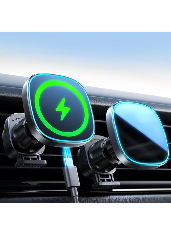 General MagSafe Car Charger, [2024 Upgraded Strongest Magnet] 15W Fast MagSafe Car Charger, Hands-Free Air Vent Magnetic Phone Holder for iPhone 15 Pro Max/iPhone 14 13  - Image 1