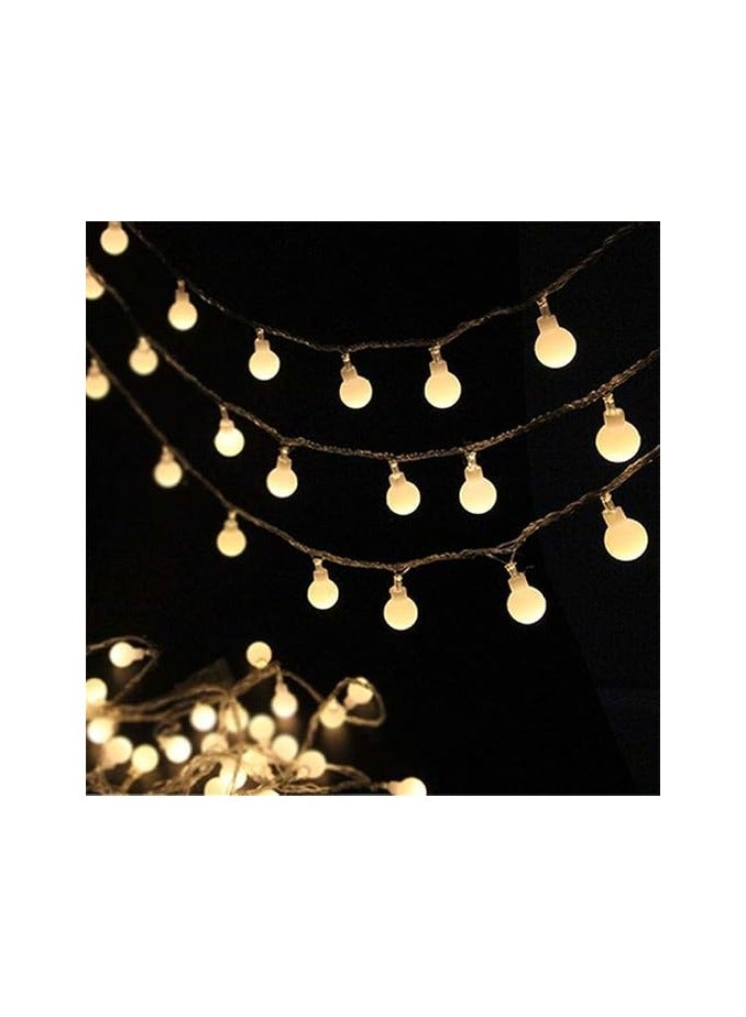 DLC Globe String Lights dlc-32868 decorative lights for Patio Yard Porch Garden Pool Tent Beach Bedroom Wedding Party Decor, Warm White - Image 2