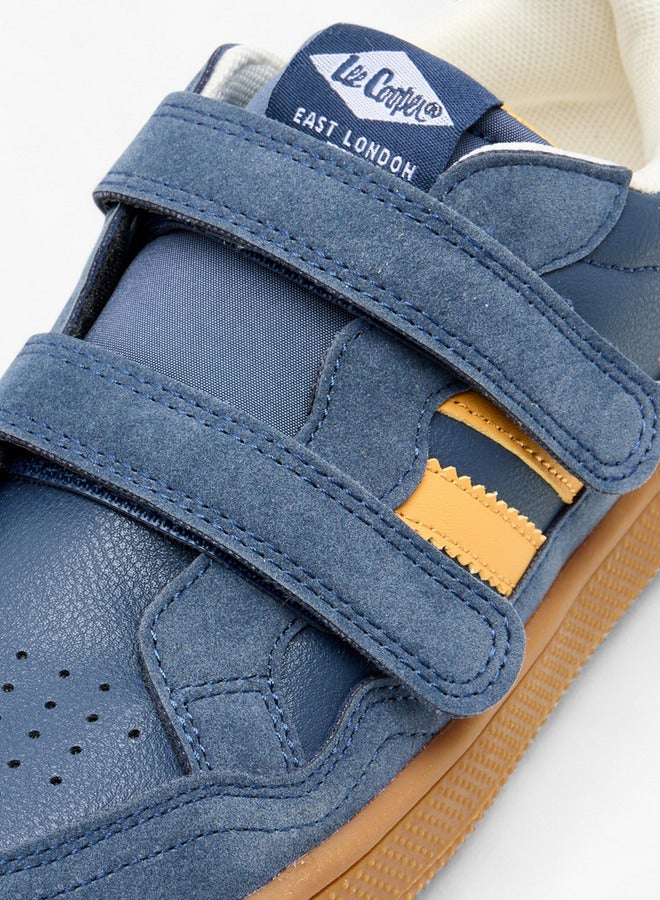 Lee Cooper Boys' Colourblock Sneakers with Hook and Loop Closure - Image 4