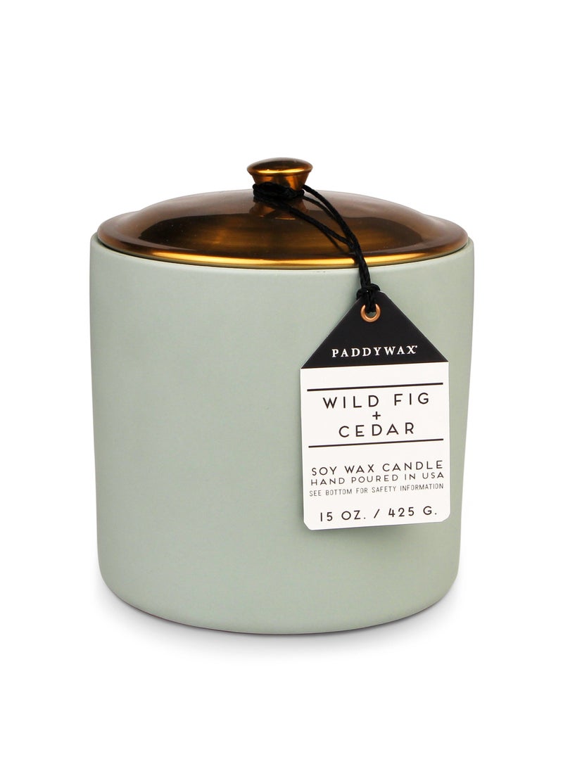 بادي واكس شمعة هيج  جرام، سيراميك مريمية بغطاء - تين وأرز - Image 2