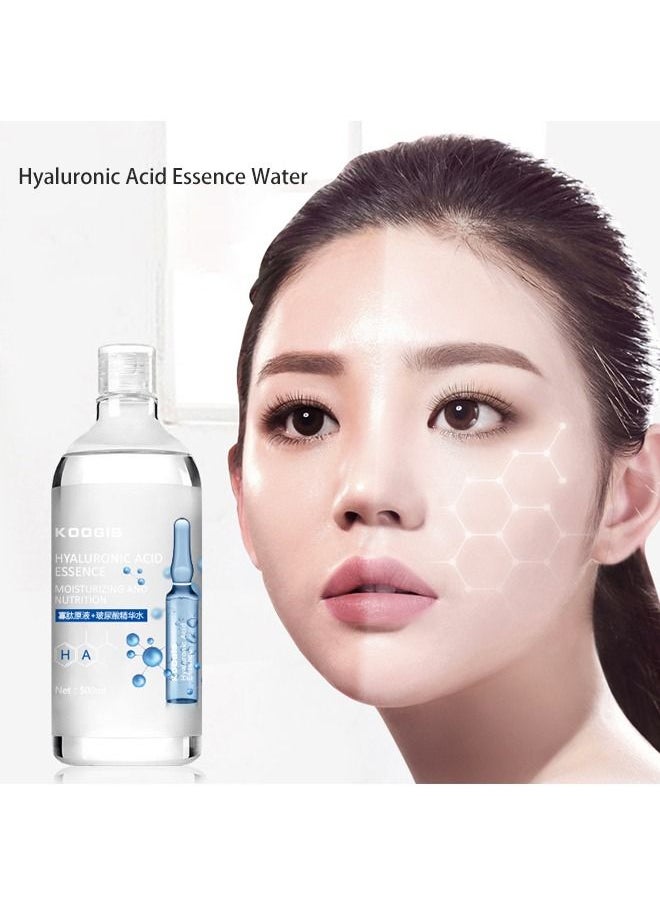 Facial Hyaluronic Acid Essence Rich anti-aging facial essence, moisturizing facial skin care products, no fragrance, oligopeptide stock solution + hyaluronic acid essence water