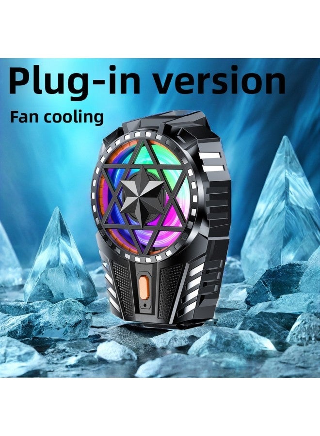 Diyou Icing Mobile Phone Radiator DY28 Magnetic Back Clip Semiconductor High Power Suitable For Tablet-Color:X112 Plug-in Version  - Image 1