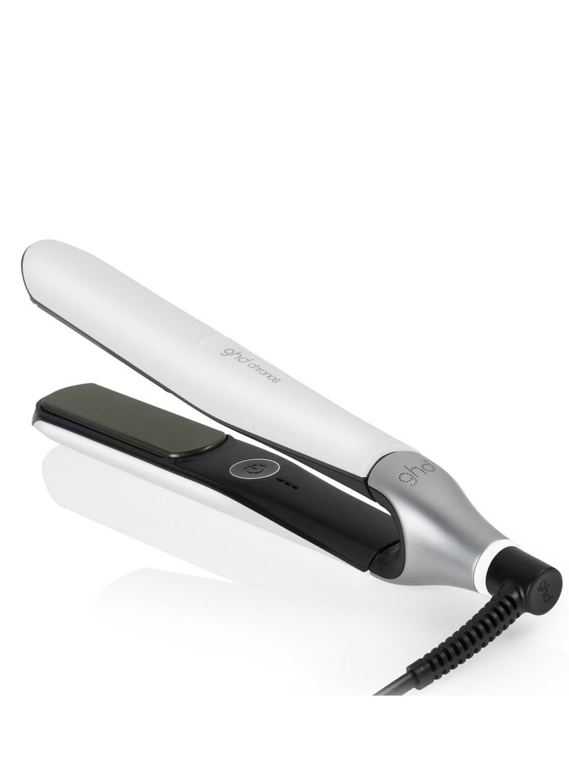 ghd GHD Chronos Hair Straightener – 1” Professional Flat Iron with HD Motion-Responsive Technology | Ultra-Fast Straightener Iron | Frizz-Free, Sleek & Shiny Hair | No Heat Damage | 3X Faster Styling | 85% More Shine – White  - Image 1