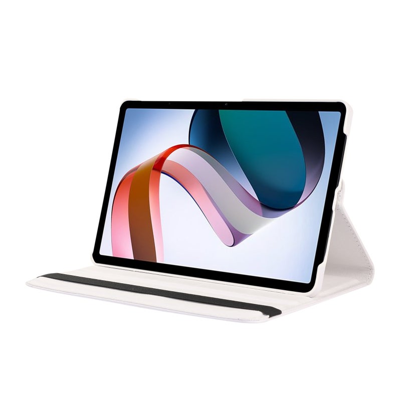 erorex For Xiaomi Redmi Pad 10.61 360 Degree Rotation Litchi Texture Leather Tablet Case(White) - Image 3