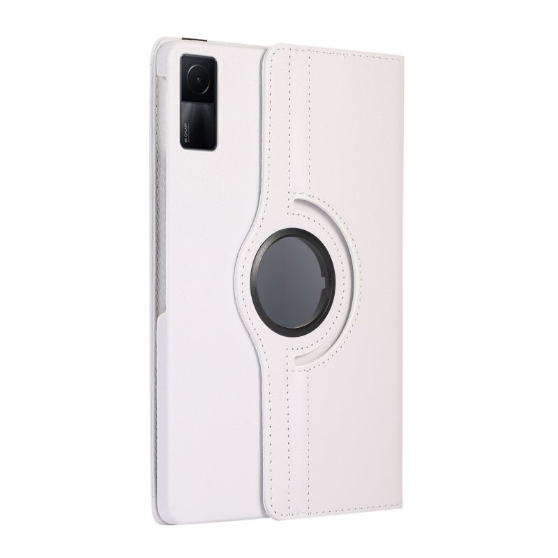 erorex For Xiaomi Redmi Pad 10.61 360 Degree Rotation Litchi Texture Leather Tablet Case(White) - Image 2