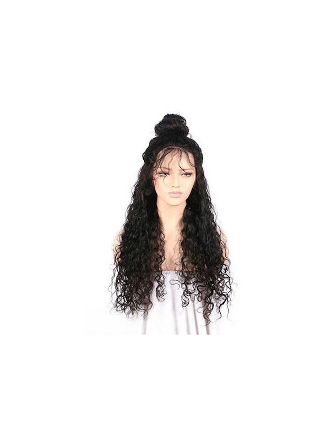 NIBEMINENT Curly Wavy Hair Wigs Black - Image 2