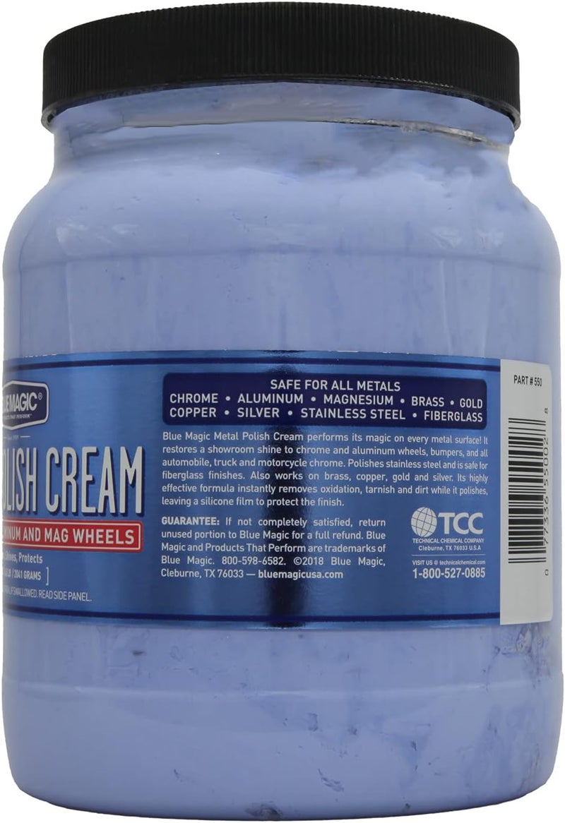 BLUE MAGIC 550 Metal Polish Cream, 72.oz - Image 2
