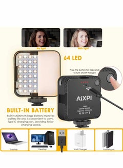 Excefore Video Conference Lighting Kit, Selfie Light with Front Back Clip, Zoom for Phone, iPhone, Android, iPad, Laptop, Camera, Makeup, Selfie, Vlog  - Image 2