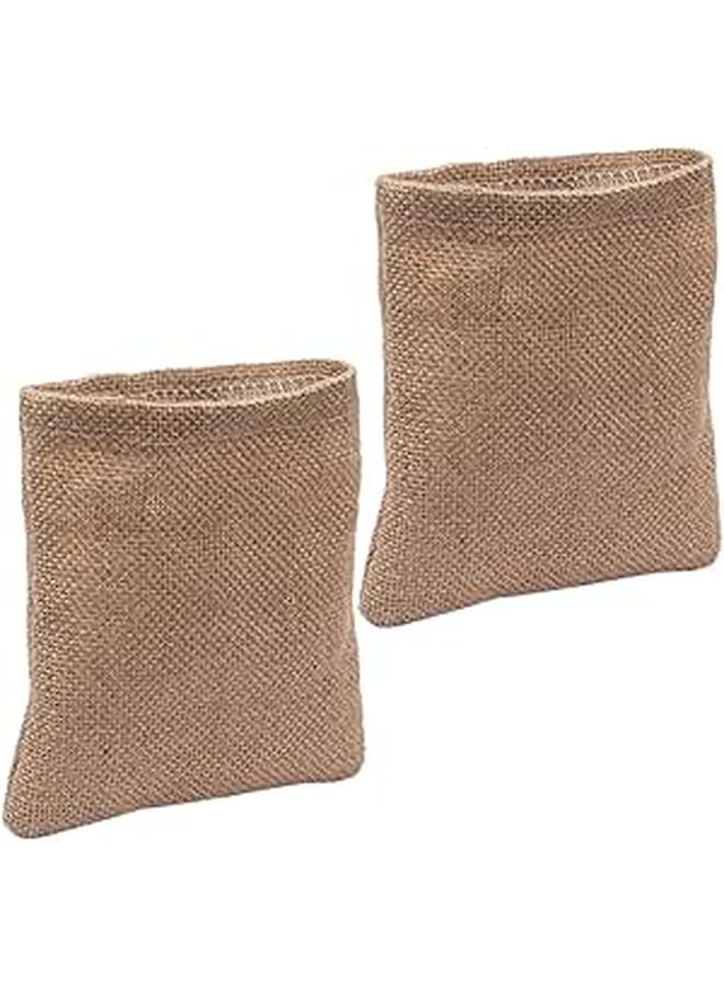 Natural Linen Storage Bags Set Of 2 For Food Tea Rice Creative Photography Vintage Style Prop - Image 1