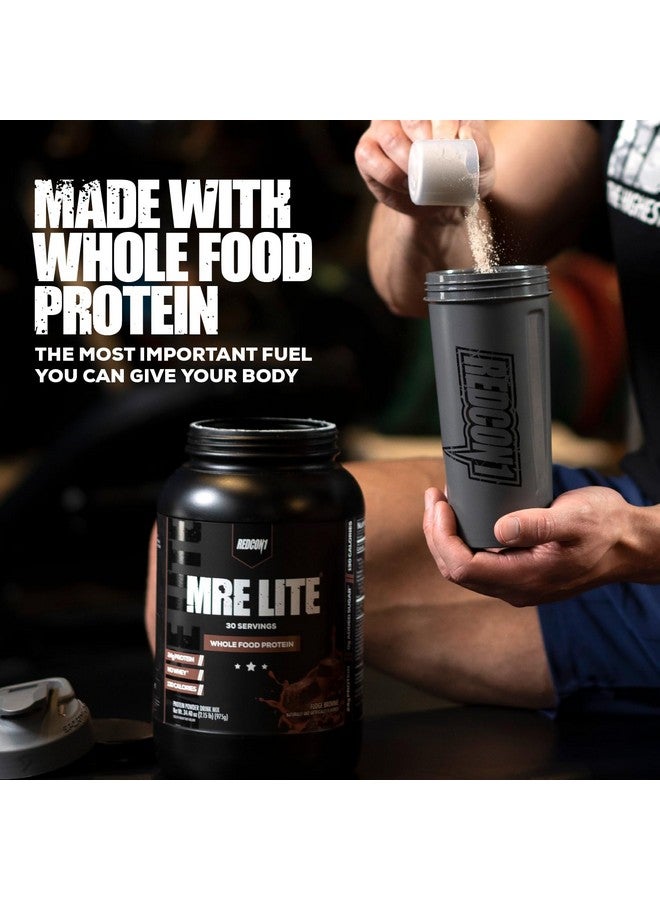 REDCON1 MRE Lite Whole Food Protein Powder, Oatmeal Chocolate Chip - Low Carb & Whey Free Meal Replacement with Animal Protein Blends - Easy to Digest Supplement Made with MCT Oils (30 Servings) - Image 2