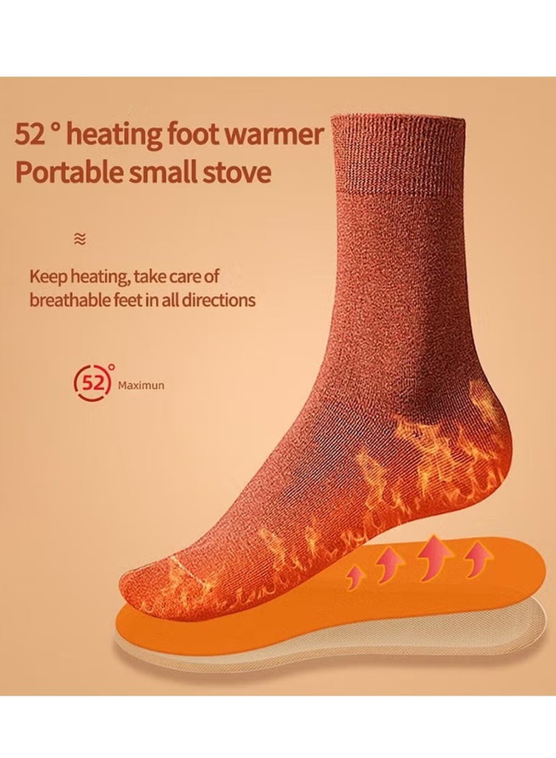 دفايات قدم للرجال - حرارة تصل إلى 10 ساعات، سهلة الاستخدام - رقيقة جدًا، سهلة، طبيعية تمامًا - تعمل بالهواء، خالية من الروائح - دفايات حرارية للأحذية - سبورت تمب، 6 أزواج - Image 2