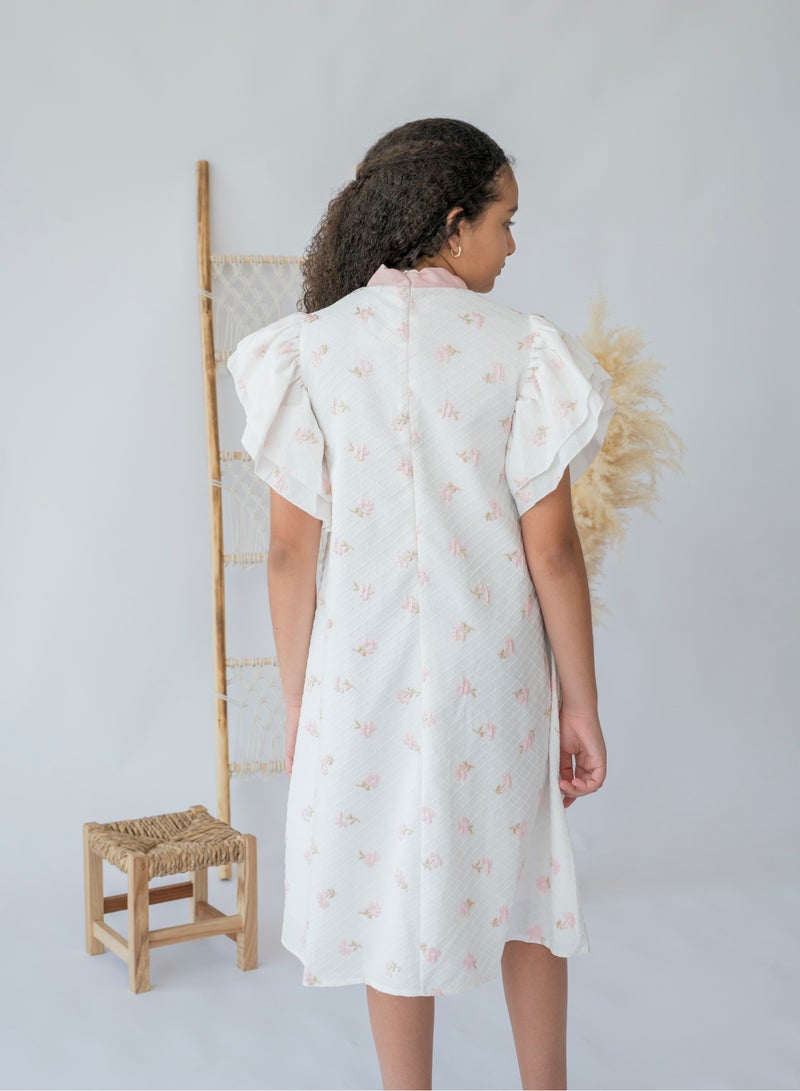 LALEENA Soft Whisper Floral Dress - Image 5