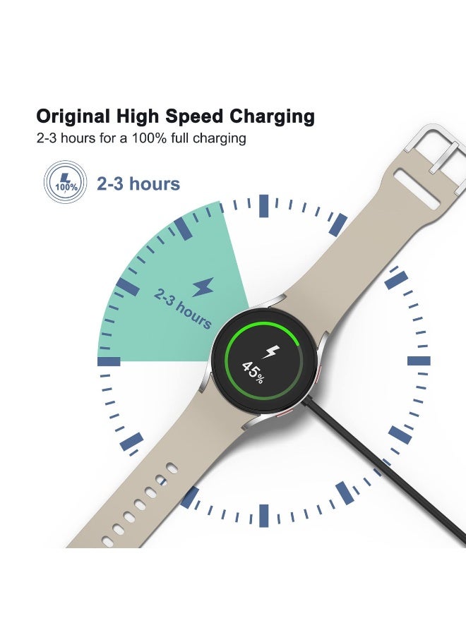 NIBEMINENT Charger for Samsung Galaxy Watch 7/6/6 Classic/5/5 Pro/4/4 Classic/3/Active 2/Active 1/Ultra/Fe Galaxy Watch Charger 3.3Ft USB Magnetic Wireless Charging Cable Cord - Image 2