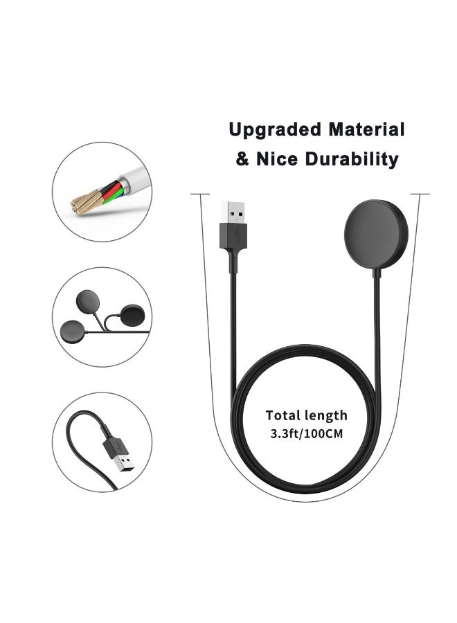 NIBEMINENT Charger for Samsung Galaxy Watch 7/6/6 Classic/5/5 Pro/4/4 Classic/3/Active 2/Active 1/Ultra/Fe Galaxy Watch Charger 3.3Ft USB Magnetic Wireless Charging Cable Cord - Image 5