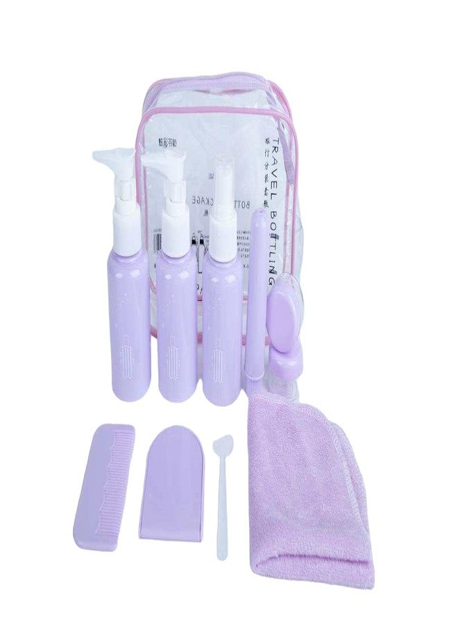 Lezoir 10 Pcs Travel Bottle Set Mini Makeup Cosmetic Empty Container Travel Accessories Travel Toiletry Kit - Image 1
