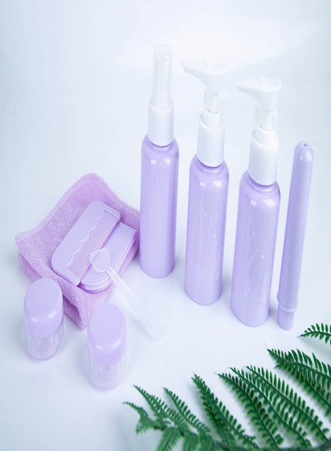 Lezoir 10 Pcs Travel Bottle Set Mini Makeup Cosmetic Empty Container Travel Accessories Travel Toiletry Kit - Image 2