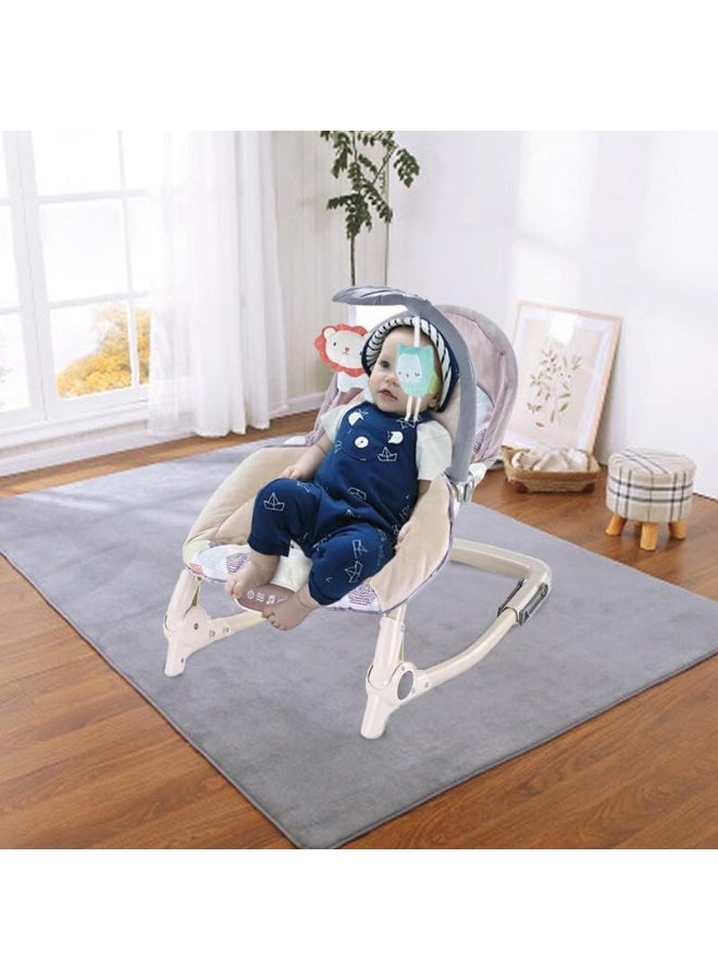 Portable rocking chair with music, comfortable for newborns and toddlers - Image 2