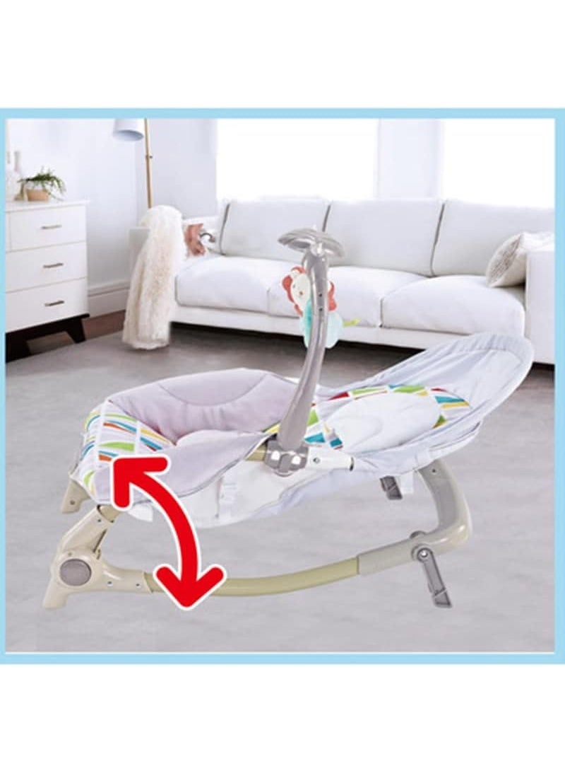 Portable rocking chair with music, comfortable for newborns and toddlers - Image 4