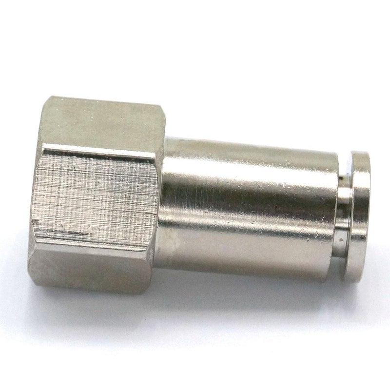 Nickel Brass 6mm OD Tube Quick Release Air Fitting 1 4 Inch Female Connector - Image 3