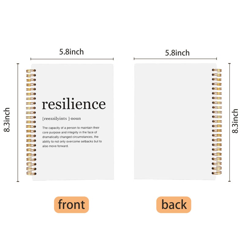 Ecezatik Inspirational Notebook,Inspirational Journal,Inspirational Journal for Women Men Writing,Resilience Spiral Notebook 8.3Ã—5.5 Inch - Image 5