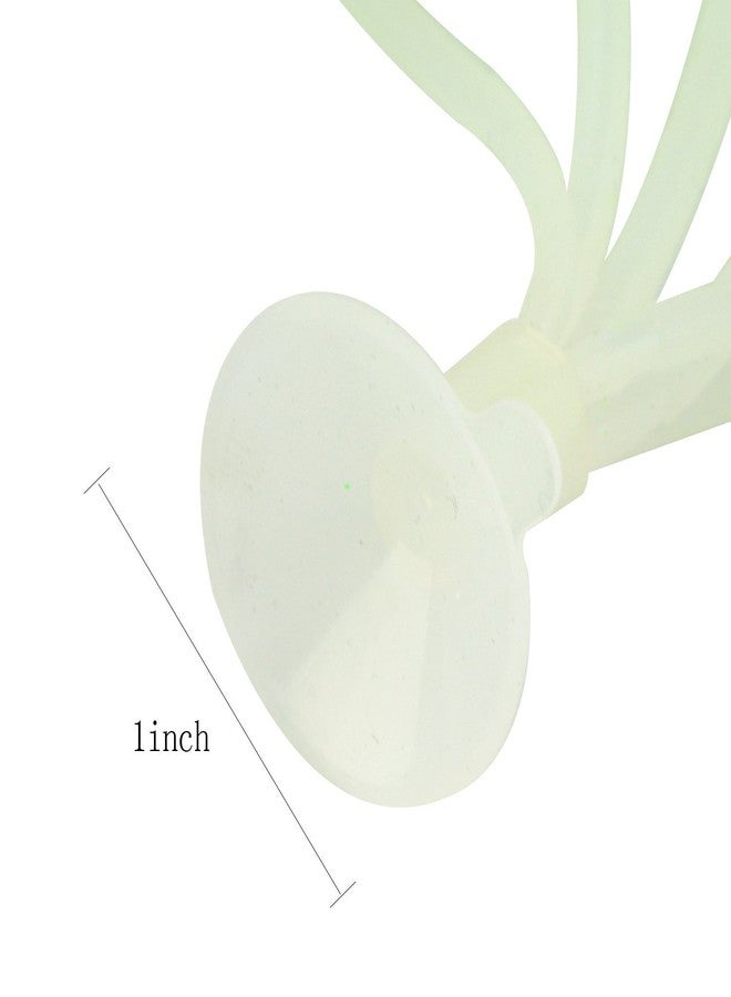 Saim 2PCS Silicone Coral Plant Decorations Glowing Artificial Ornament, Fish Tank Simulation Coral Plant Decorations for Fish Tank Decor Aquarium Ornaments - Green - Image 4