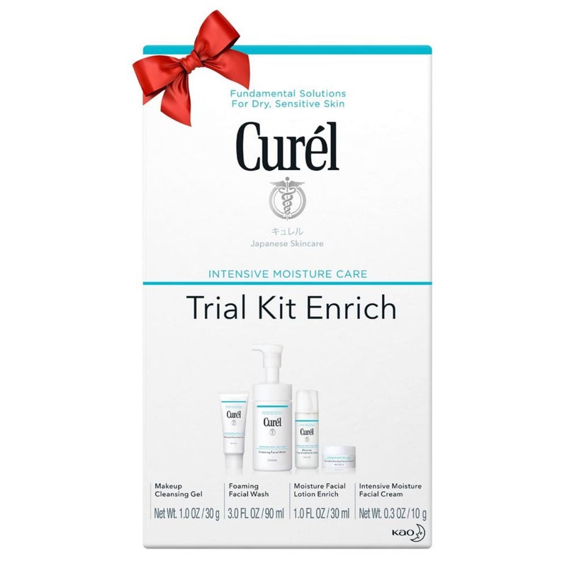 Curel Japanese Skin Care Travel Size Toiletries, for Dry, Sensitive Skin, Travel Size Face Wash, Lotion, & Makeup Remover - Image 1