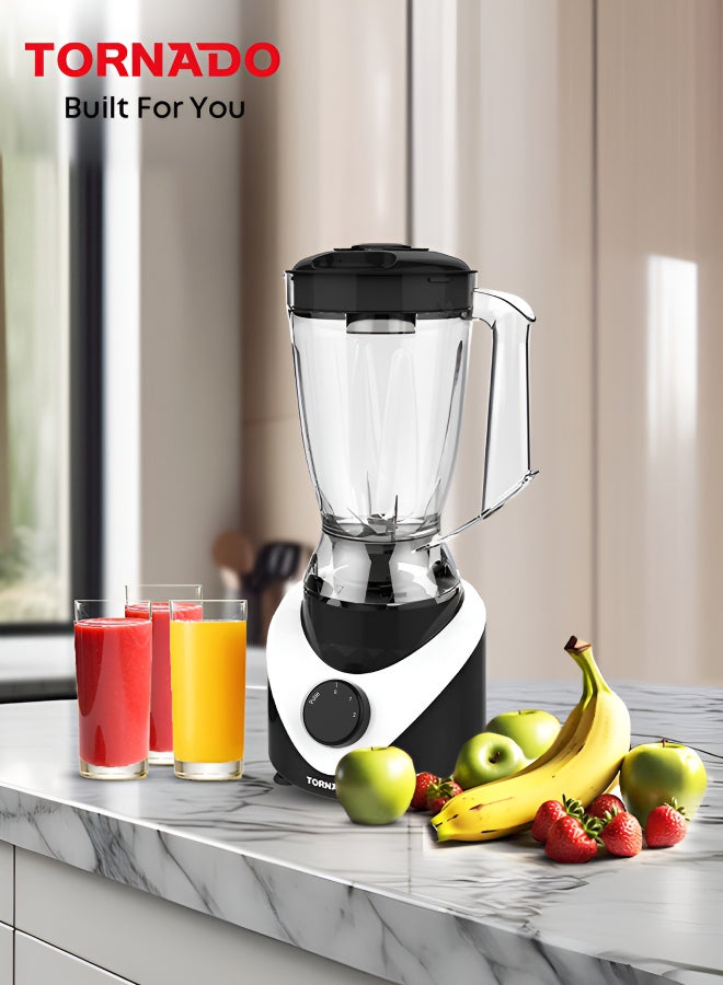 TORNADO Electric Blender 500 Watt, 1.5 Litre, Mill, Black - Image 2