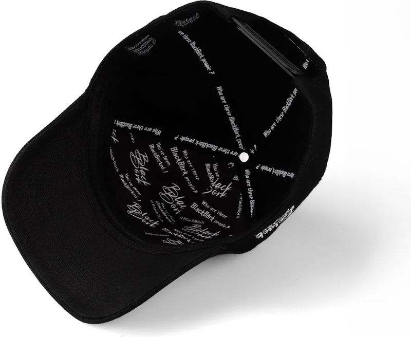 Black Börk BlackBörk V1 Baseball Bear - Unisex Black Cap with 1 Code Logo