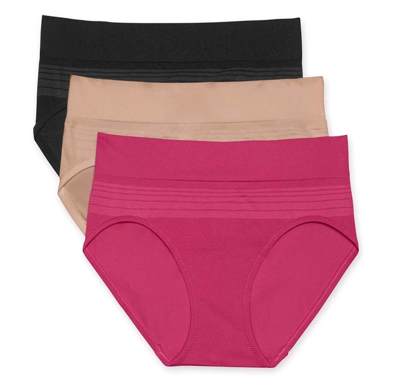 Warners Blissful Benefits Dig-Free Seamless Hipster 3-Pack RU7323W
