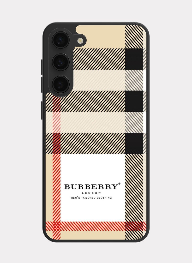 بكسلات كفر سامسونج جالكسي اس 23 بلس بربري احمر - Image 1