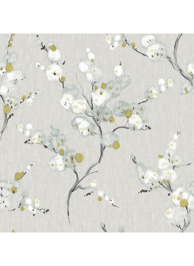 NuWallpaper NuWallpaper NU2679 Mirei Peel & Stick Wallpaper, Grey  - Image 1