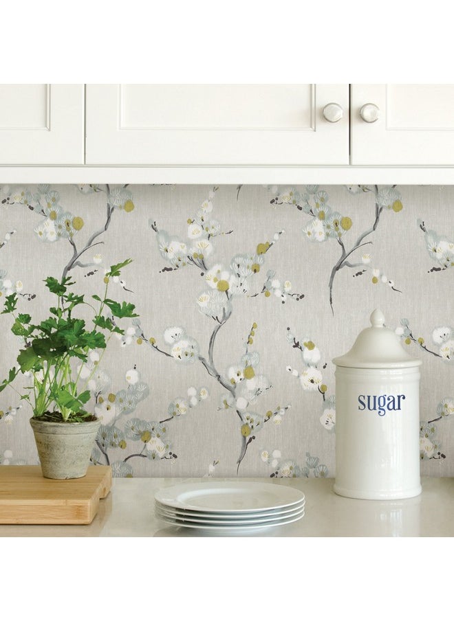 NuWallpaper NuWallpaper NU2679 Mirei Peel & Stick Wallpaper, Grey  - Image 2