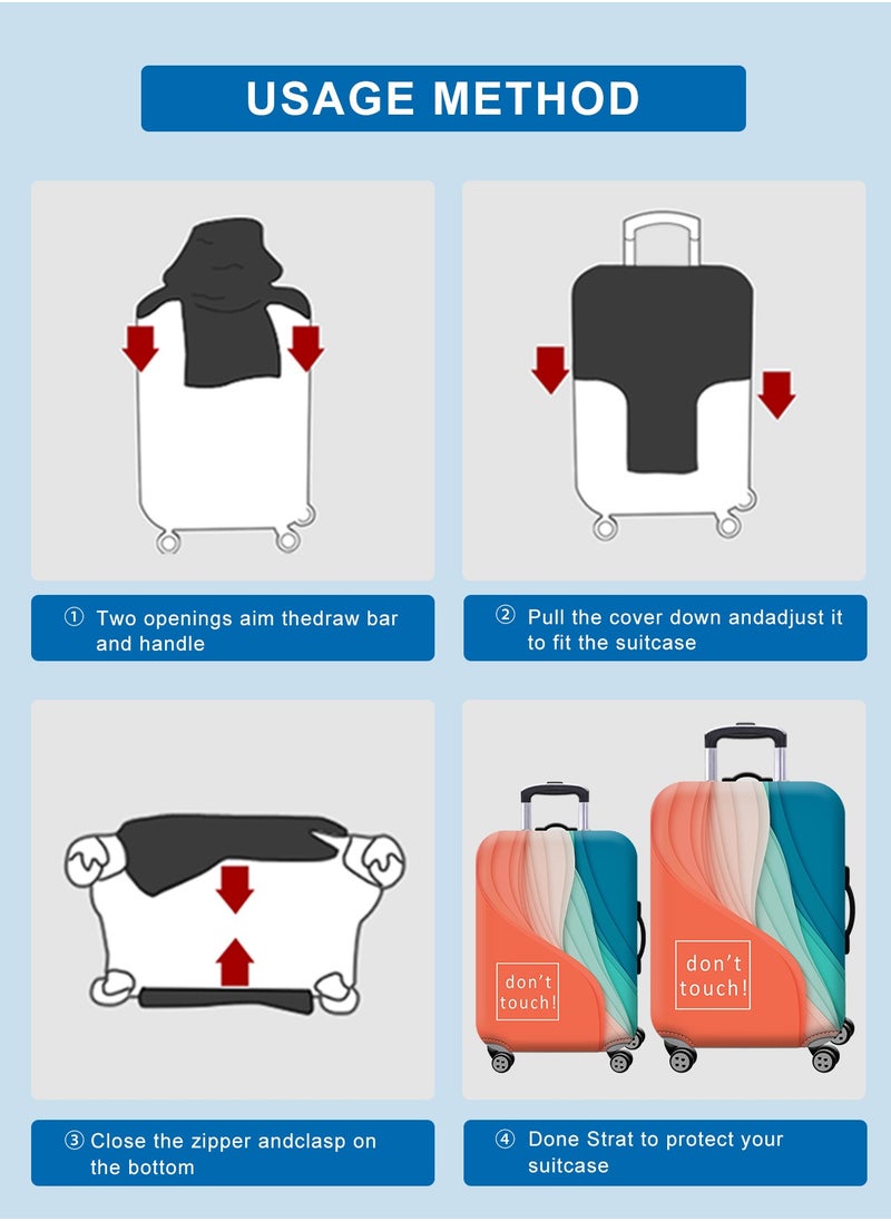 URbazaar Elastic Travel Luggage Cover Travel Suitcase Protective Cover for Trunk Case Apply to luggage Suitcase Cover  - Image 5
