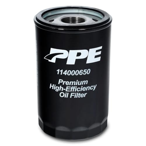 PPE Premium HighEfficiency Oil Filter 114000650 Compatible with 20192021 GM 30L Silverado 1500 Replaces AC Delco PF66