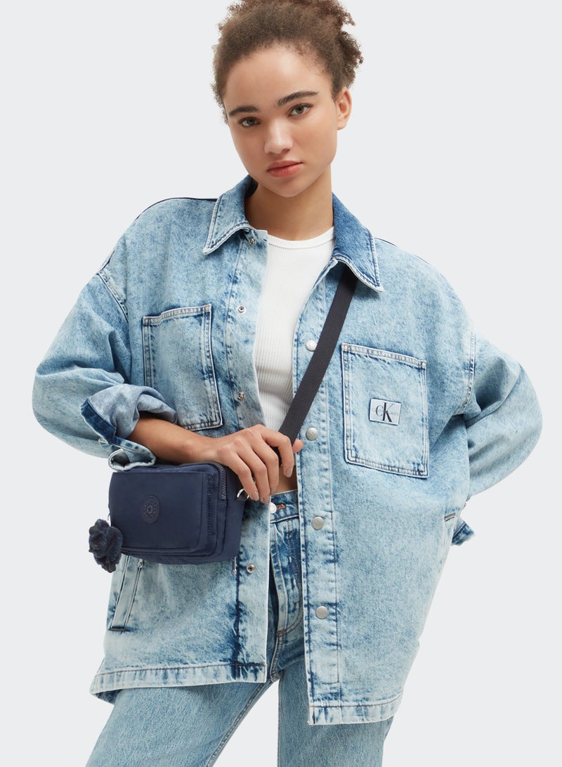 kipling Abanu Multi Mini 2-in-1 Crossbody Bag Blue Bleu 2 - Image 2