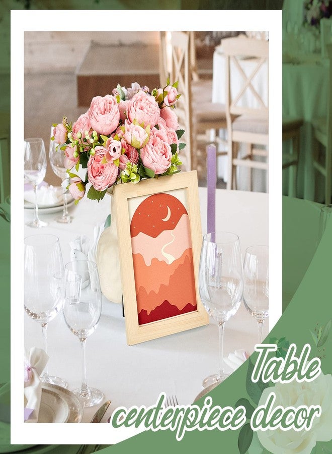 Jexine 12 Bundles Silk Artificial Peonies Flowers Faux Peony Bouquet Fake Peonies Artificial Flowers Bouquets for Vase Floral Arrangements Wedding Home Table Decoration (White, Pink) - Image 5