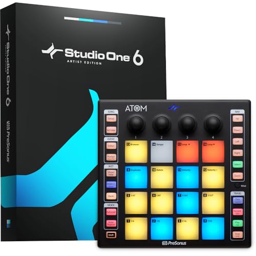 PreSonus ATOM Production & Performance Midi Pad Controller with Studio One Artist and Ableton Live Lite Recording Software - Image 5