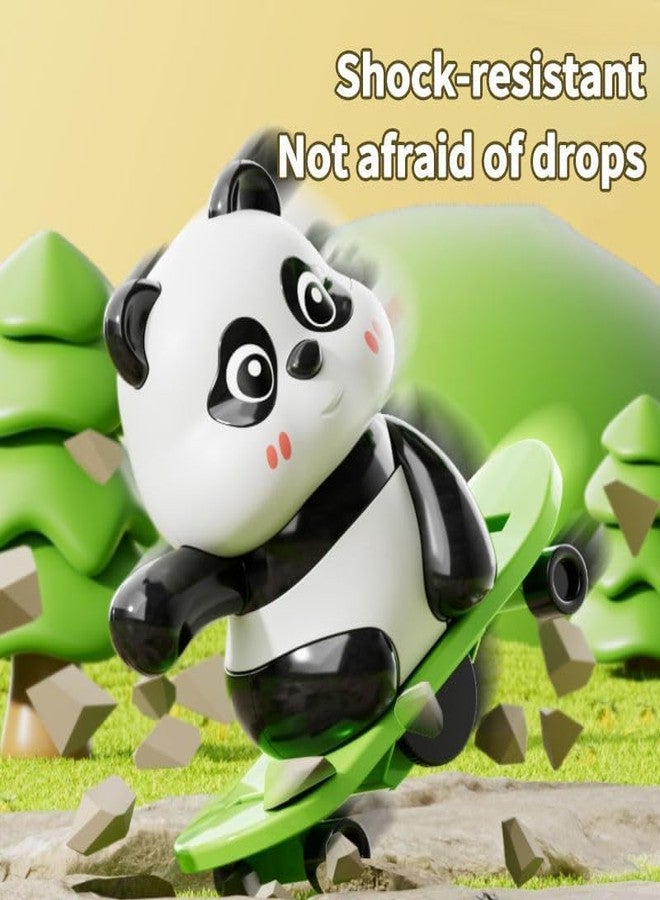 LAYZOO Cute Panda Action Toy Set for Kids - Fun Rotating & Moving Panda Toys, Interactive Play Figures, Safe Educational Toy Gift for Boys & Girls Age 3+(3PCS Set) - Image 5