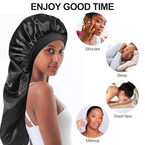 INIMAGINE IN-IMAGINE Black Hair for Sleeping, Ideal for Protecting Braids, Curls, and Long Hair Overnight - Image 2
