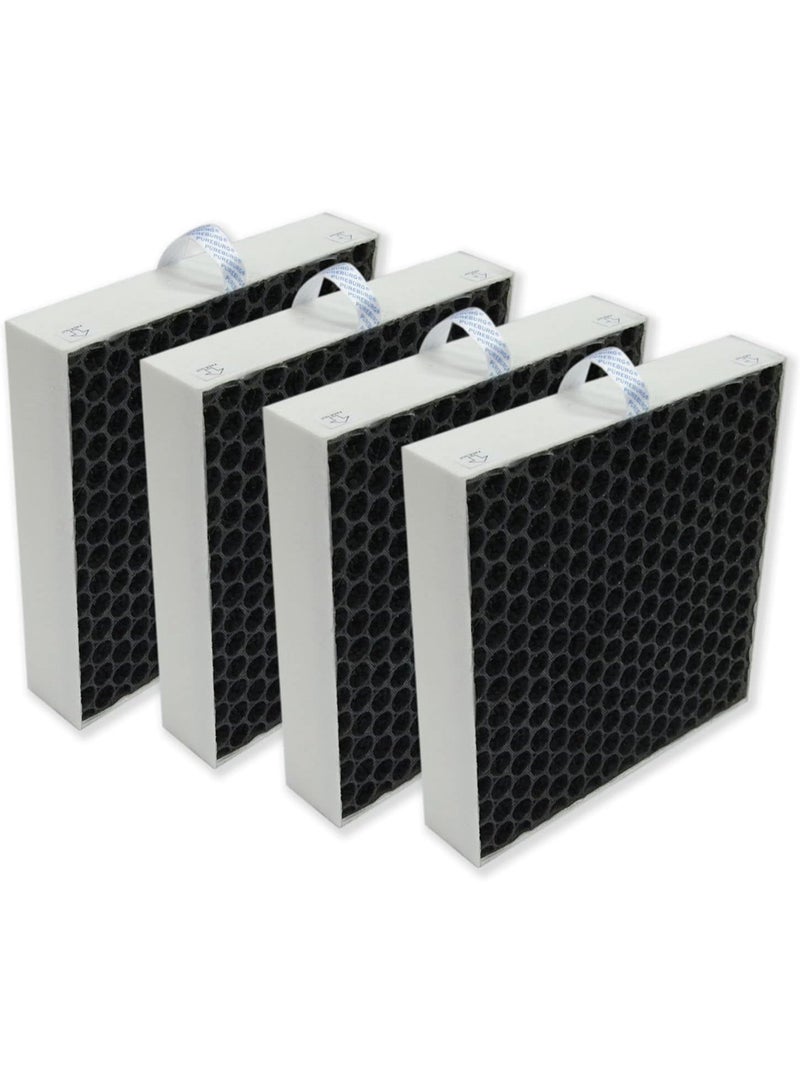 PUREBURG فلتر بديل متوافق مع أجهزة تنقية الهواء BLUEAIR 5410i 5440i DustMagnet سلسلة 5400، عبوة 2 (4 فلاتر) H13 HEPA 3 مراحل ترشيح كربون مفعل 2 في 1