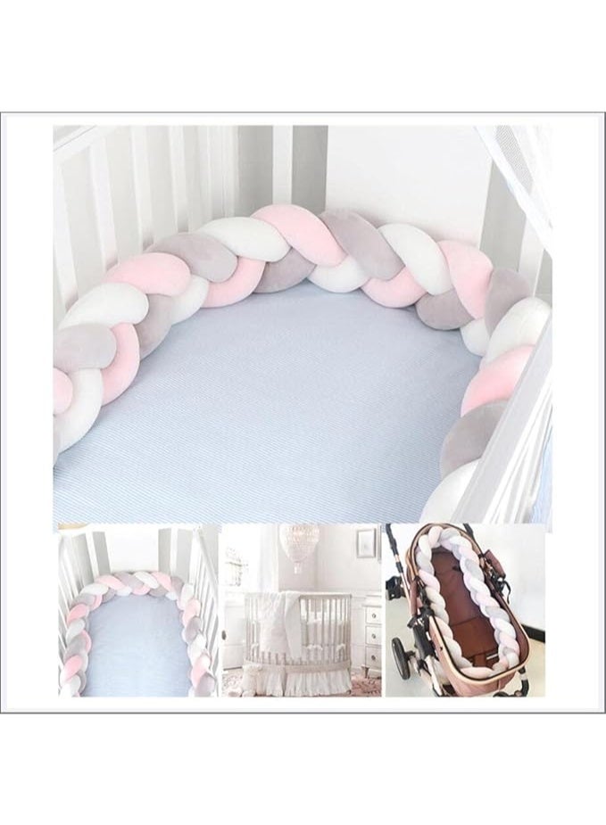 G,3M,1m/2m/3m/4m Baby Crib Bumper, Cot Bumper,Breathable Mesh Cot Liner,Crib Rail Cover,Baby Boys Girls Nursery Crib Bedding,Baby Bed Bumper - Image 2