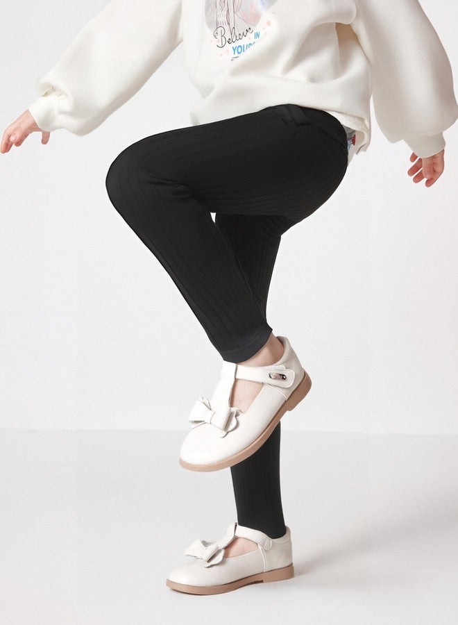 Babymine Baby Girls' Multi-Pack Active Pants Set 24 Months Girls Clothes Black Gray Pink - Image 2