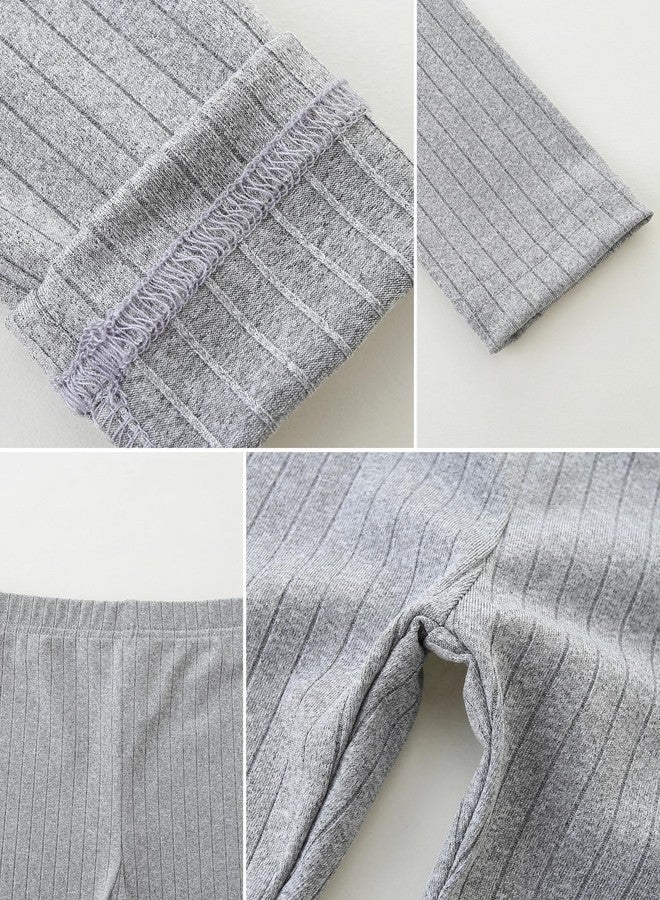 Babymine Baby Girls' Multi-Pack Active Pants Set 24 Months Girls Clothes Black Gray Pink - Image 5