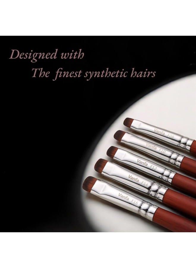 Vanfa French Brush for Nails, Clean up brush for Gel Nail Polish (F08) - Image 5
