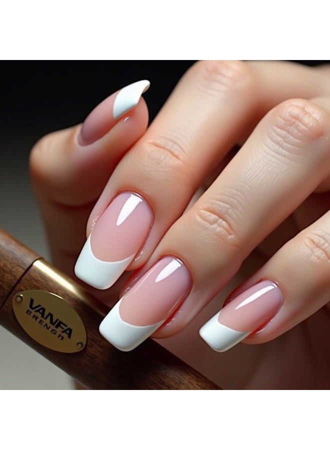 Vanfa French Brush for Nails, Clean up brush for Gel Nail Polish (F08) - Image 2