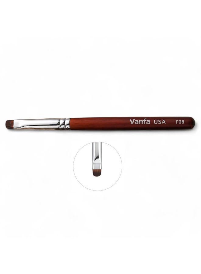 Vanfa French Brush for Nails, Clean up brush for Gel Nail Polish (F08) - Image 1
