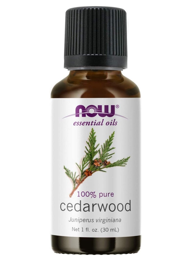 now Essential Oils Cedarwood Oil 1 fl oz (30 ml) - Image 1